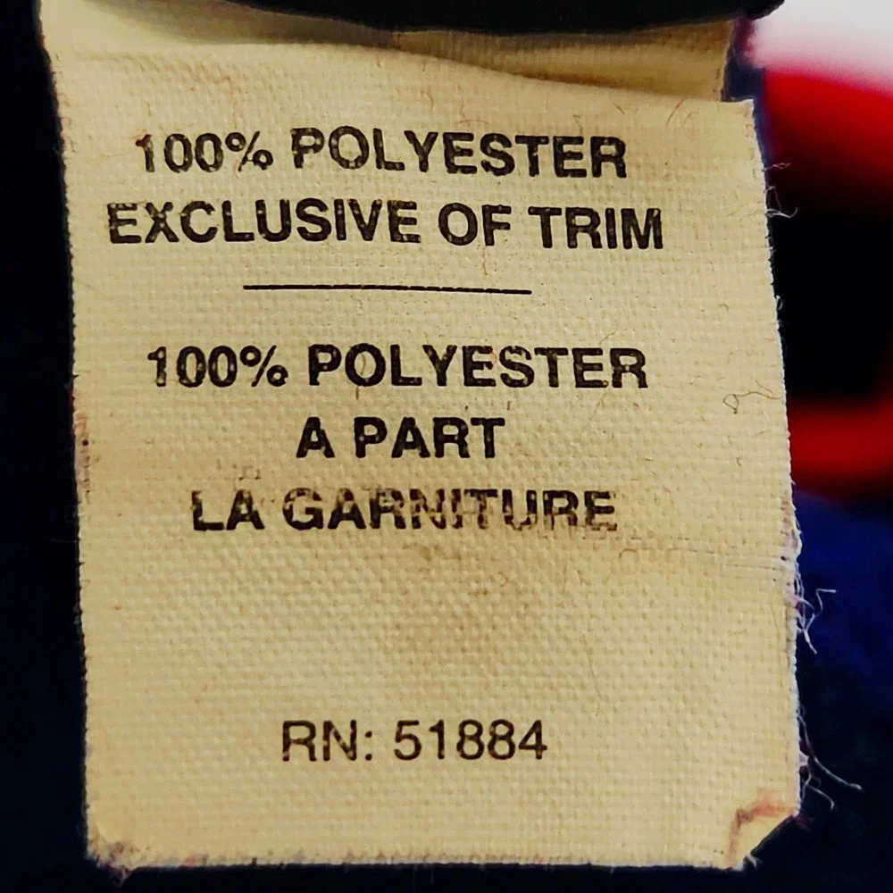 Vintage Patagonia Flyer‎ Vest Adult Large Red Navy Blue Zip Pocket 90s USA Made